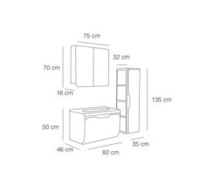 FYM İroni Banyo Dolabı